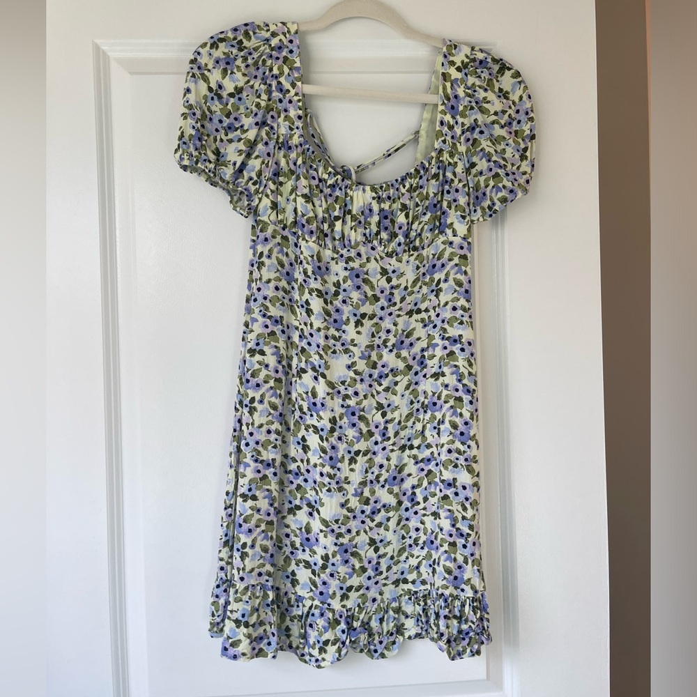 Zara puff sleeve dress, S